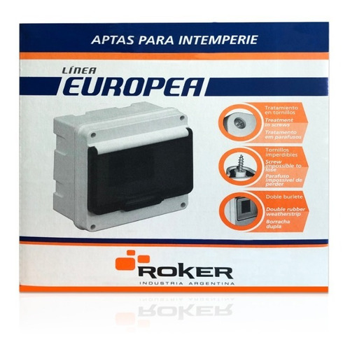 Caja Roker Para Termica 4 Mod Embutir Europea Ip55 Pre 270