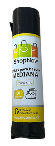 Bolsa De Basura Mediana - 70x90 - 10 Uds. Material Reciclado