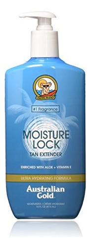 Loción Australian Gold Moisture Lock Tan Extender, 16 Fl Oz