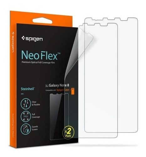 Film Vidrio Templado Spigen Neo Flex Para Samsung Note 8 X2