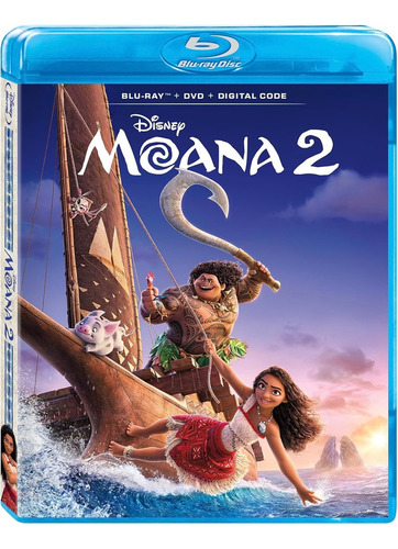 Moana 2 Dos Disney Pelicula Blu-ray + Dvd