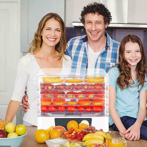 Deshidratador De Frutas Y Verduras Con 5 Bandejas Ajustables