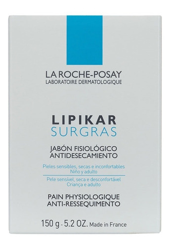 La Roche Posay Lipikar Pan Surgras Barra Limpiadora Pieles Secas Sensibles