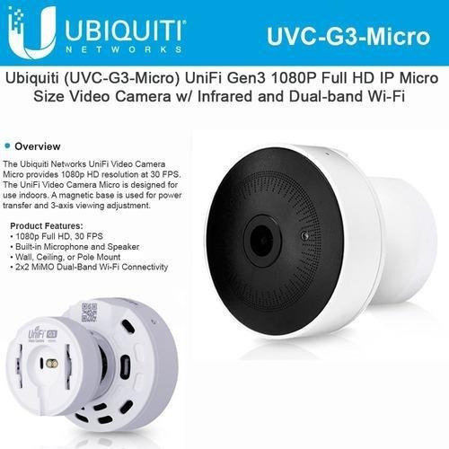 Camara Ip Ubiquiti Uvc-g3-micro Wi-fi Dual-band Nocturna Poe