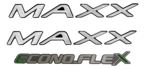 Kit Emblemas Adesivos Maxx E Econo.flex Celta Corsa Prisma