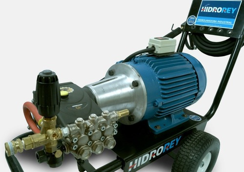 Imagen 2 de 7 de Hidrolavadora Ind. Chasis 7.5hp 3f 3000psi Cabezal Italiano