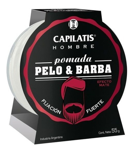 Pomada Para Hombre Capilatis Pelo Y Barba Fuerte 55g