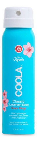 Coola Protector Solar Orgánico Spf 50, Mango/guayaba, 2 Oz