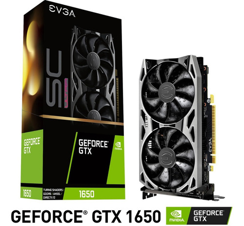 Tarjeta de video Nvidia Evga  SC Gaming GeForce GTX 16 Series GTX 1650 04G-P4-1257-KR 4GB