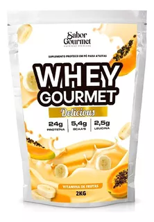 Whey Gourmet Delicious 2kg - Diversos Sabores Imediato Sabor Vitamina De Frutas