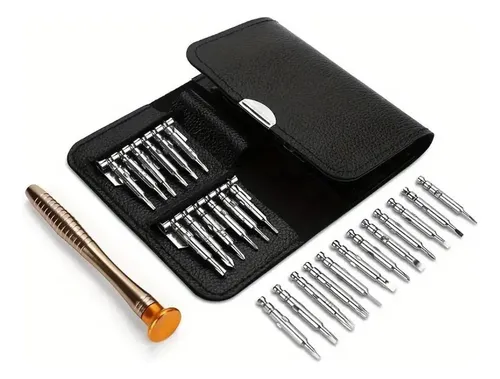comprar Juego De Destornilladores Manuales 25 En 1 Con Funda De Piel