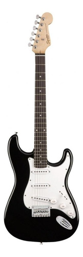 Guitarra elétrica Squier by Fender Mainstream Stratocaster HT MM de  paulownia black brilhante com diapasão de bordo