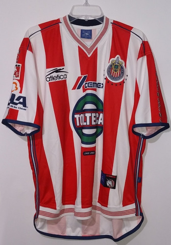 Jersey Chivas Guadalajara Atletica Año 2000 2001 Talla M