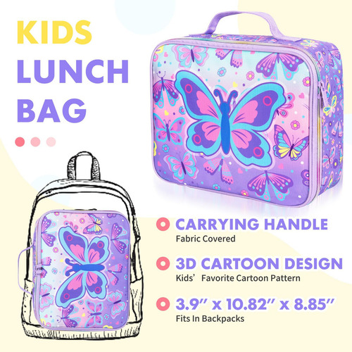 Jgo Lonchera Bento Para Niños Con Recipientes Herméticos De