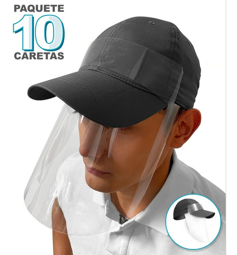 Careta De Seguridad Para Gorra Paquete De 10 Caretas