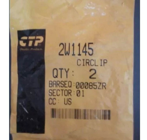 Circlip Ctp Caterpillar Cat 2w1145 2w-1145