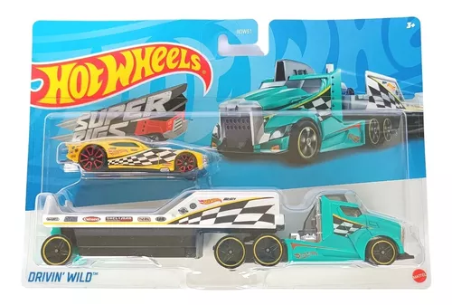 Carreta + Carro Hot Wheels Super Rigs - Escolha O Modelo