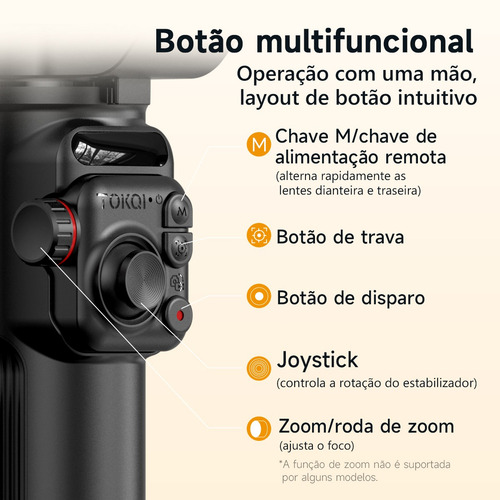 Estabilizador Gimbal 3 Eixos Para Celular Mini Tripé