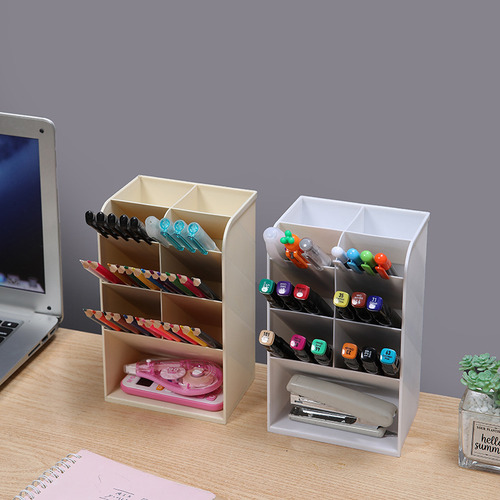 13 Grid Grey - Porta-canetas Organizador De Mesa Com Vários