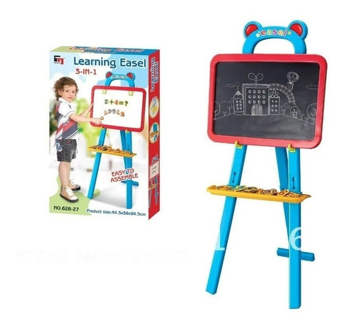 Tablero Infantil Didactico 3en 1 Rosado Niños 42 Piezas