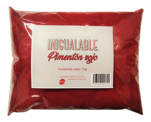 Imagen 1 de 1 de Pimentón Español Rojo Paprika 1kg Condimento Color Sabor