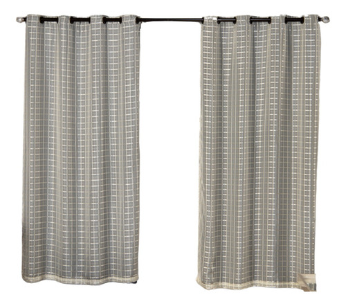 Cortina Blackout  2,80 X 2,30 Para Sala Quarto Porta Balcao Cor Bege