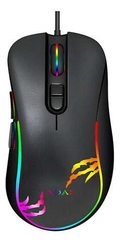 Mouse Gamer Aoas Usb 1.8m Rgb Luz K30 2064209 Shine Color Negro