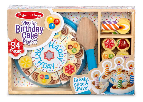 Melissa Doug, Pastel De Fiesta De Cumpleaños, Juego Con Ali