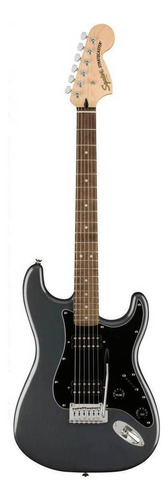 Guitarra elétrica Squier by Fender Affinity Series Stratocaster HH de  choupo charcoal frost metallic brilhante com diapasão de louro indiano