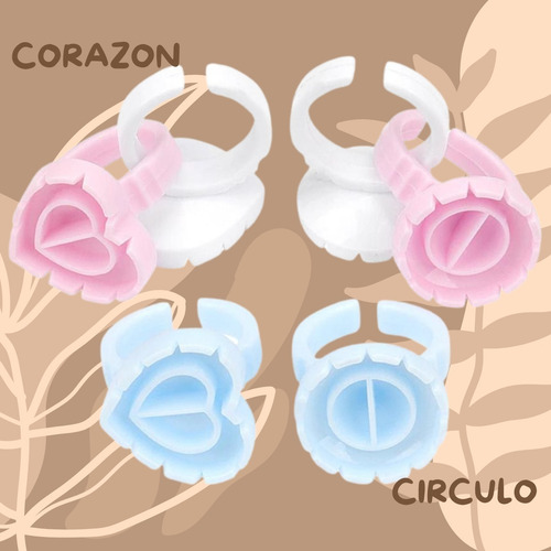 Anillo Para Pegamento Pestañas Soporte Ajustable Set