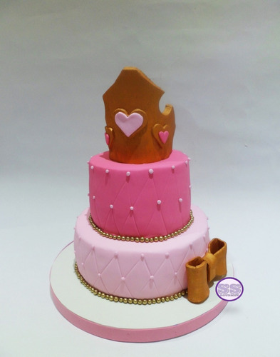 Torta Princesa - Corona - Ideal Para Cumpleaños - Eventos !