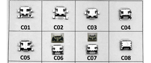 Imagem 2 de 8 de Conector Carga - Cel. Tablet Micro Usb V8 Kit - Com 20 Peças