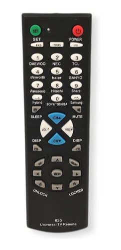 Control Remoto Universal Multimarca Tv Sony Panasonic Sharp