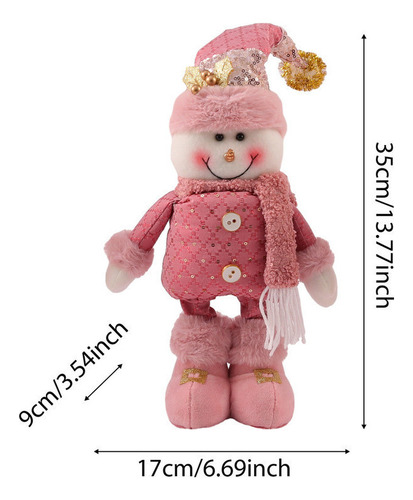 Adornos Para Muñecos De Papá Noel, Muñeco De Nieve Y Alce