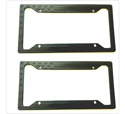 Marco - Zoonon 2x Us American Flag License Plate Tag Frame C