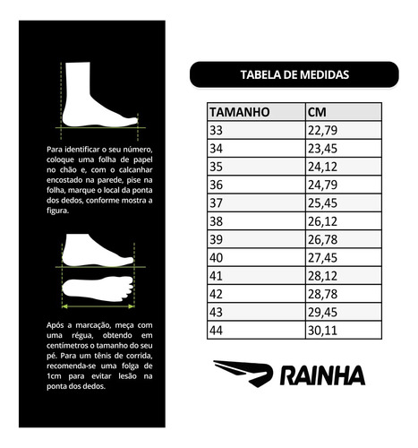 Tênis Masculino Rainha Corrida Leve E Resistente Cloud Preto