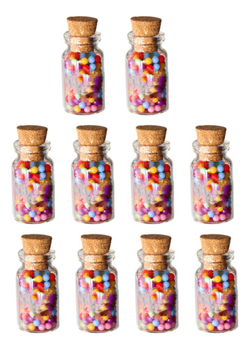 Frascos De Vidrio En Miniatura Para Casa De Macarrón