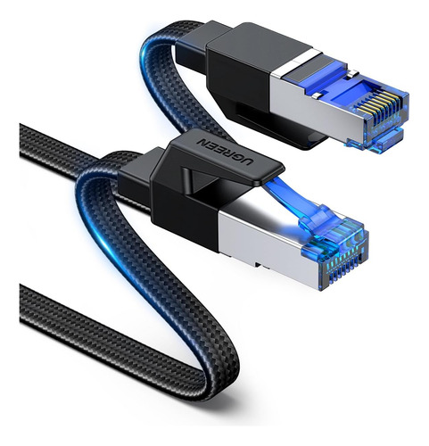 Ugreen Cat 8 Cable Ethernet 3ft, Velocidad Plana 40gbps 2000