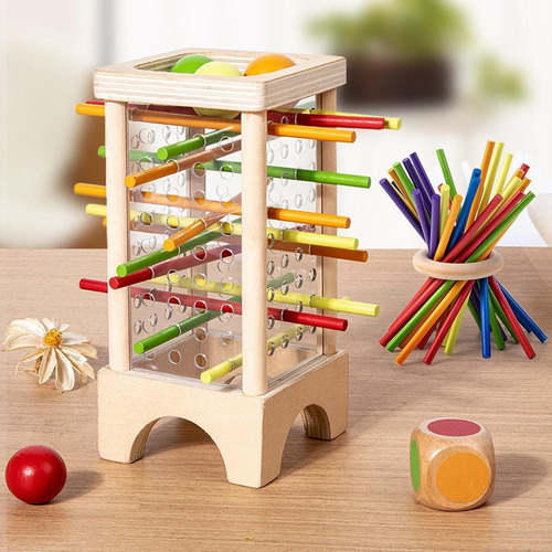 Juego De Equilibrio Con Palitos De Colores, Juguete, Juguete