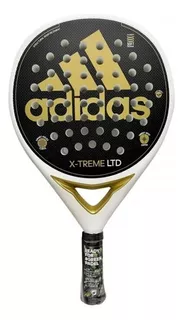 Paleta adidas X-treme Ltd Silver/gold 3.2 2021 Con Funda Color Blanco,negro y dorado