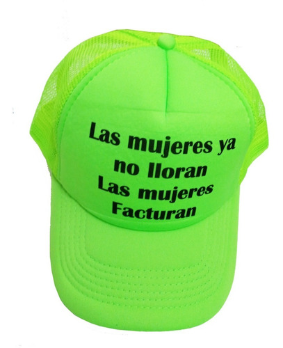  Viseras Trucker Fluo Frase Shakira