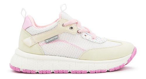 Tenis Running Para Niña Moda Karsten Blanco 18-21.5