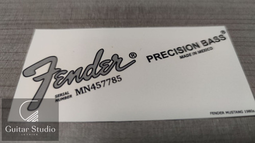 Decal Waterslide Fender Precision Bass Mim