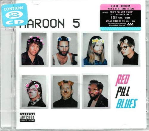 Cd Maroon 5 - Red Pill Blues Deluxe Nuevo Sellado Obivinilos