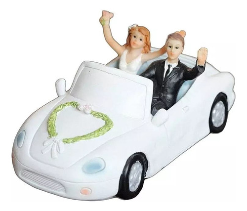 Figura De Novios Para Pastel De Boda Novios En Coche 