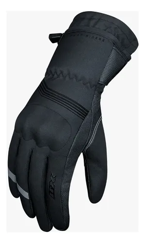 Luva Motoqueiro Impermeável Frio X11 Dry Tech Touch Moto Cor Preto Tamanho G