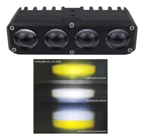 Faros Lupas Led Laser Exploradora Auto Moto 100w 32000lm U40 Blanco/blanco