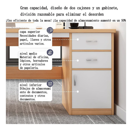 Madera Moderna Escritorio Homeoffice Estudiantil Profesiona