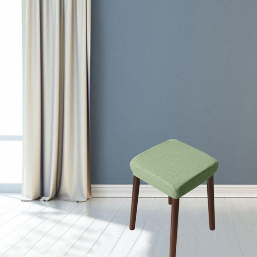 Taburete De Tocador Elástico Funda De Asiento Funda Verde A