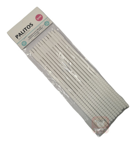 Palito Para Chupetin Cakepop 20cm Blanco X12 Parpen Belgrano